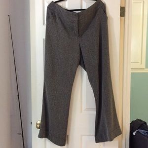 Cuffed straight leg dress pants